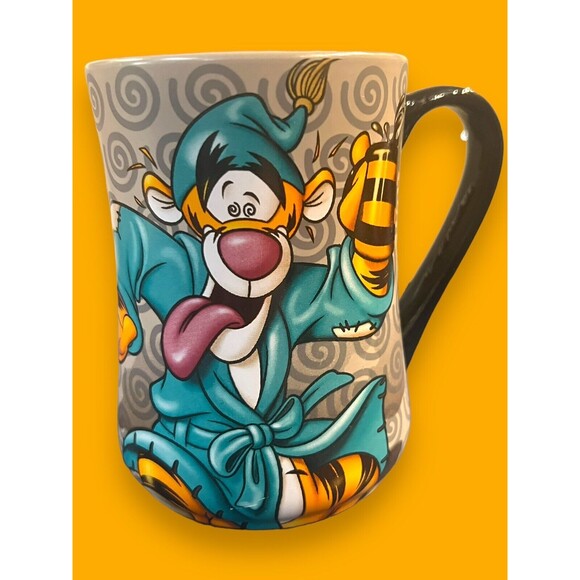 Disney Parks Winnie the Pooh Tigger "WIRED FOR ANOTHER DAY!" Coffee Mug/Cup NEW - Picture 1 of 8
